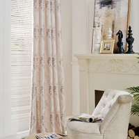 2021 new light luxury fresh jacquard curtain modern european style curtains for living dining room bedroom
