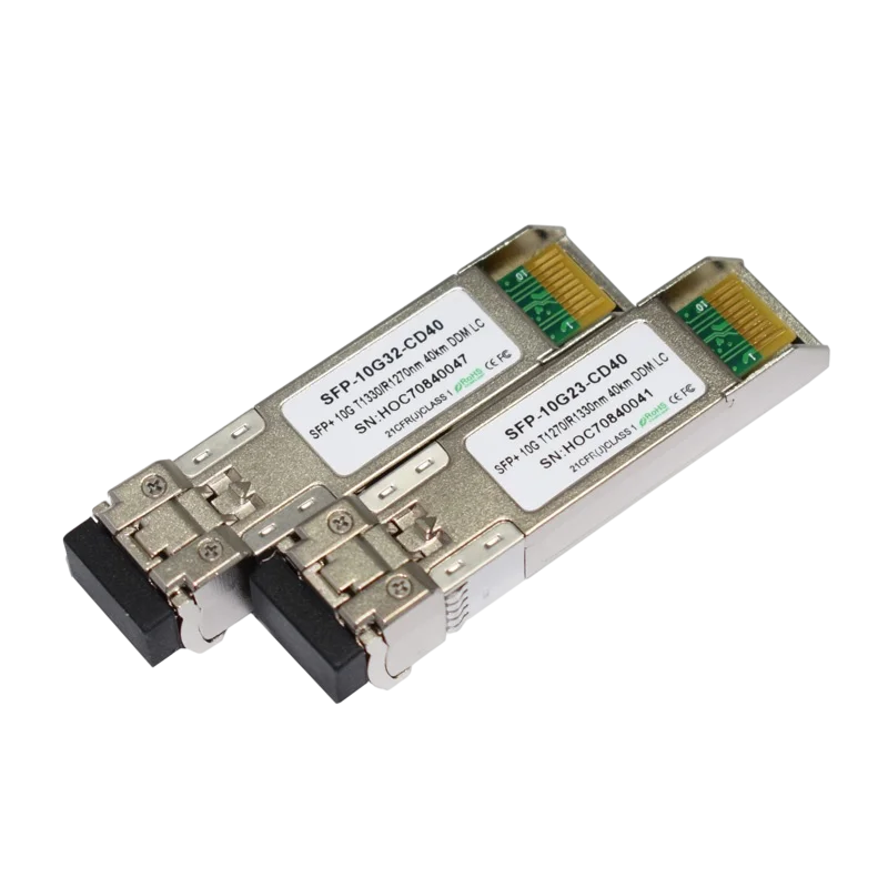 Бесплатная доставка! 5G Оптическая передача 1/2/3/5 пар 10G 40Km GBIC BIDI SFP WDM 1270/нм одно