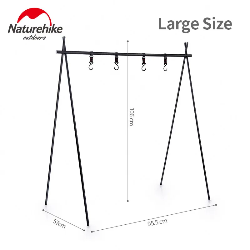 Size L Naturehike ChenYi алюминиевый сплав подвесная стойка для кемпинга посуда для походов треугольная полка для ванной вешалка - Цвет: Size L