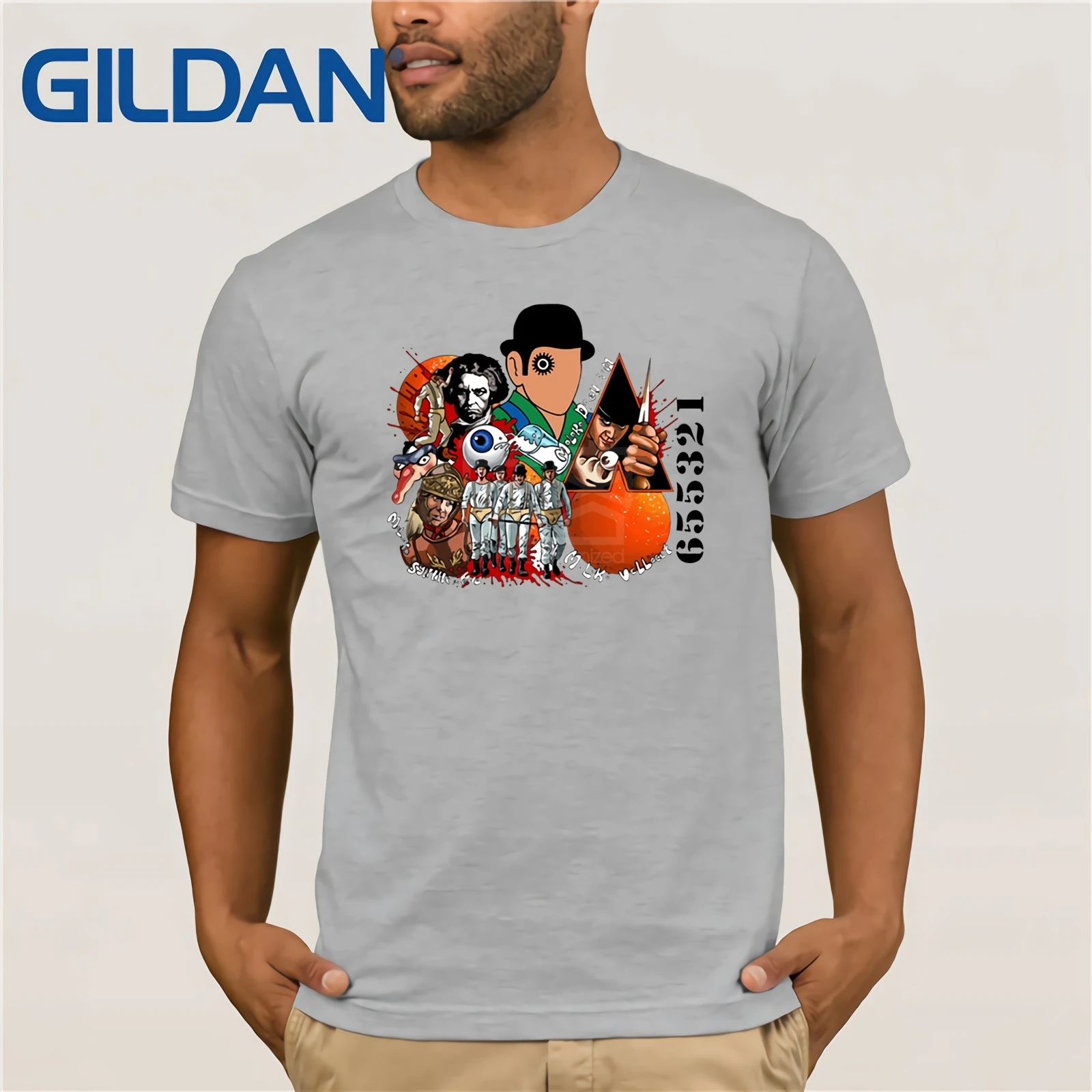 Men-Print-Stanley-Kubrick-s-Clockwork-Orange-T-shirt-O-Neck-Short-sleeves-Alex-Malcolm.jpg _ 640x640 | Мужская одежда