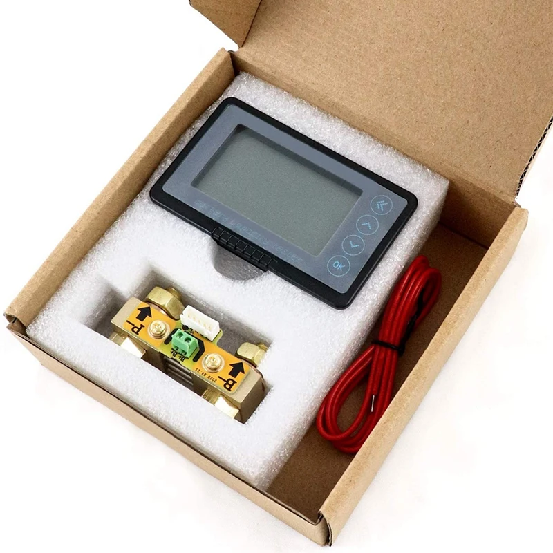 

500A Battery Monitor, High and Low Voltage Programmable Alarm Voltage Range Is 10V-120V and Up to 500A