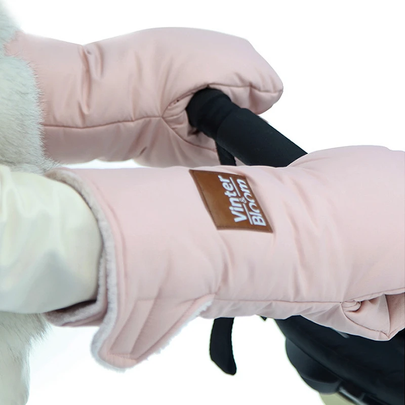 Зимние женские теплые варежки для рук перчатки с принтом водонепроницаемые