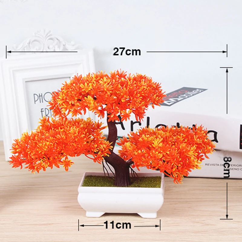 

Creative Artificial Plants Bonsai Home Small Tree Pot Garden Wedding Decor Traditional Chinese Organic Material Plant Fiber