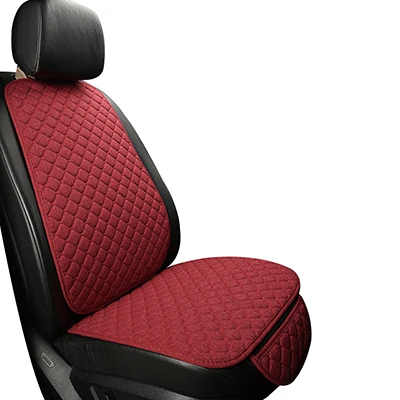 red 1 piece 1 сиденье льняной чехол для сиденья автомобиля подушка Подходит для 99% автомобиля четыре сезона универсальные удобные и дышащие аксессуары - Название цвета: red 1 piece