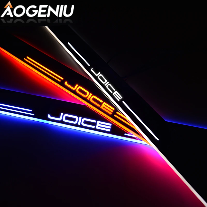 Светодиодный порога Накладка акриловое волокно совместимые для Kia JOICE 2000 2020