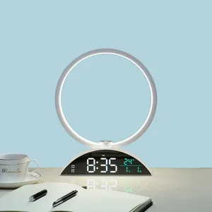 New Bedside Lamp Sleep Aid Music Alarm Clock LED Display Multifunctional Perpetual Calendar Factory Direct Supply USB Table Lamp