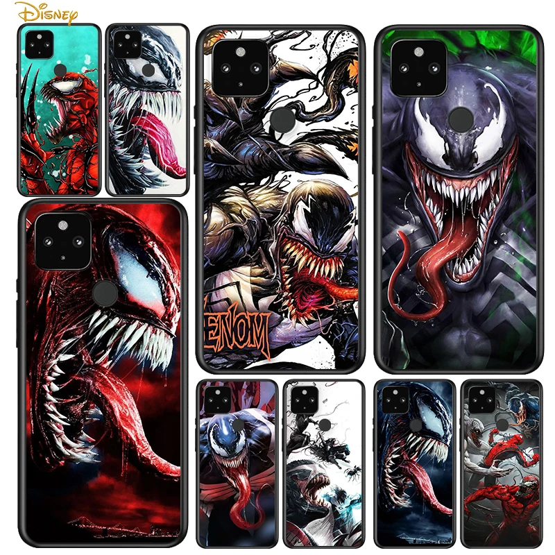 

Venom Marvel cool Shockproof Cover for Google Pixel 5 5A 4 4A XL 5G Black Phone Case Shell Soft Fundas Coque Capa