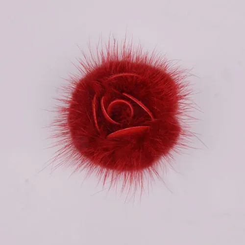 6 см цветок из меха норки помпон для самостоятельного изготовления ювелирных