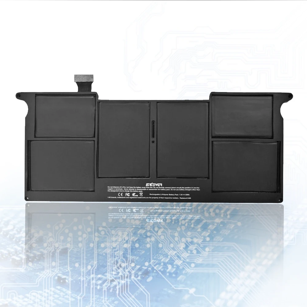 Аккумулятор SKOWER 35WH A1406 для ноутбука Apple MacBook Air 11 дюймов A1370(Mid 2011) A1465(2012-) серии, замена A1495