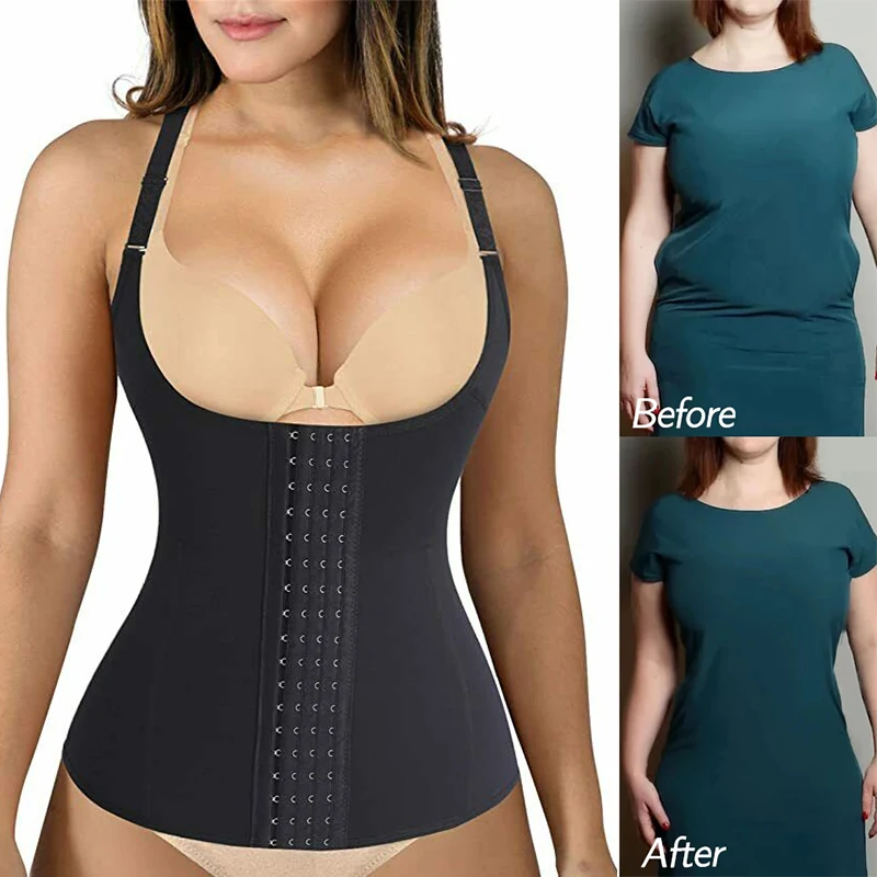 

Girdles Reducing Body Shaper Women Slimming Shapewear Waist Trainer Vest Belly Wrap Corset Slimming Underbust Thermo Tank Tops