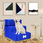 Складная сетчатая лестница для домашних животных, дышащая Складная Съемная кровать, 3 ступени, тройной наклон, для кошек и собак, щенков