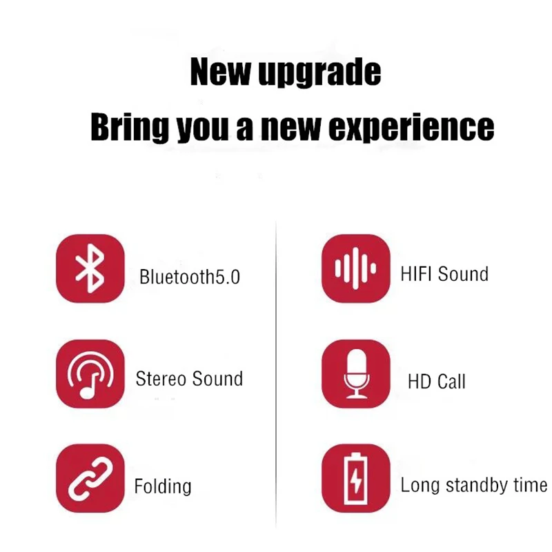 Складные Bluetooth 5,0 Беспроводные Наушники Hi-Fi стерео звук баланс сильный бас гарнитура с микрофоном 3,5 мм аудио кабель интерфейс