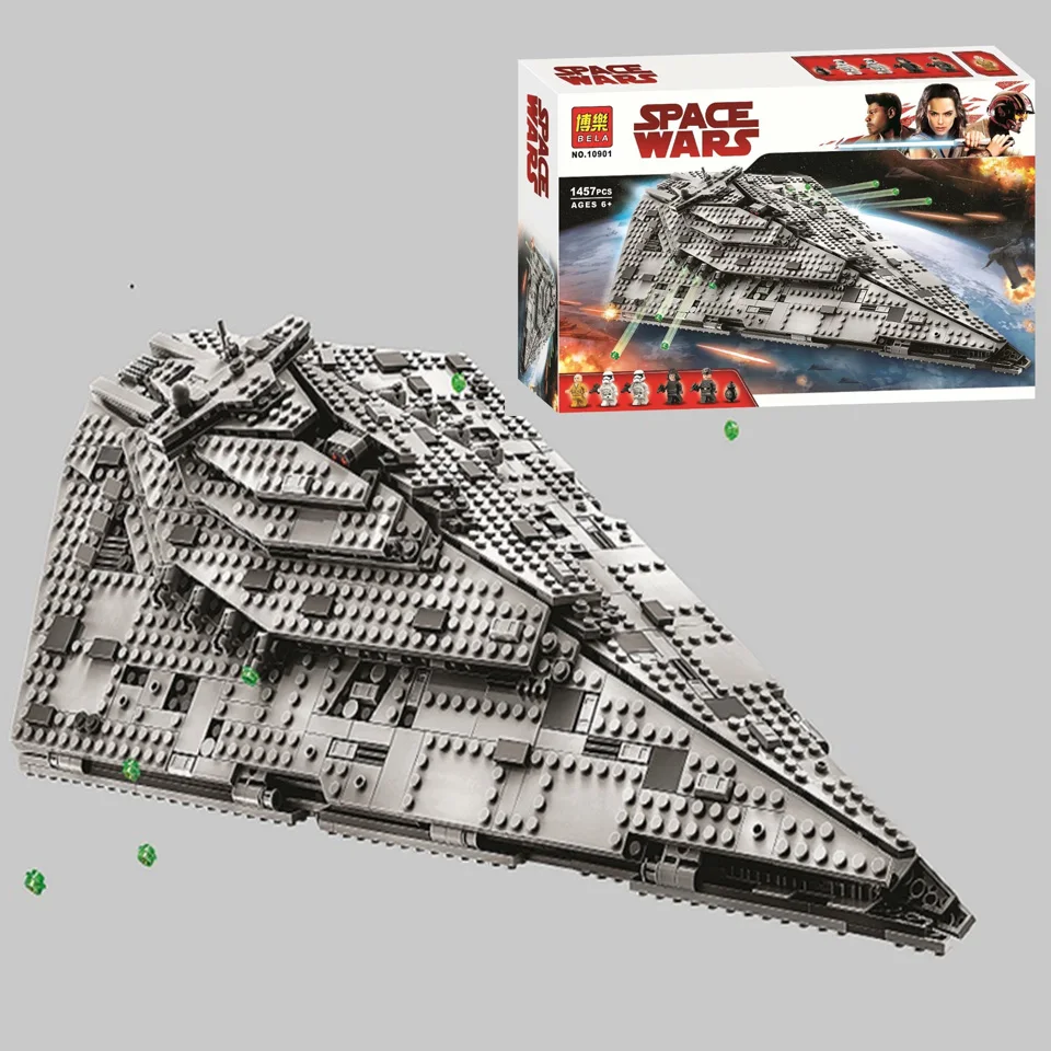 

Nieuwe Hot 10901 Eerste Orde Star Destroyer Model Wars Bouwsteen Bricks Speelgoed Compatibel Toys
