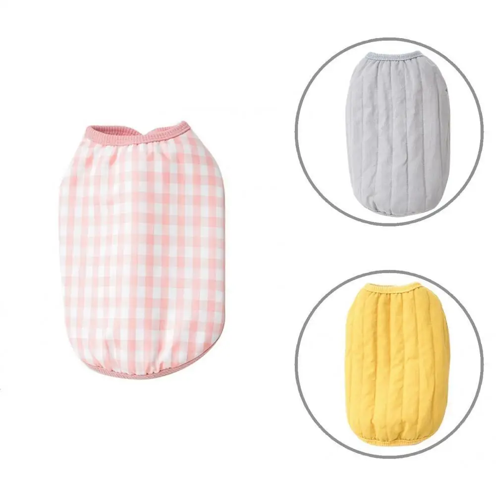 

Soft Texture Fashionable Grids Pet Jacket Costume Skin-friendly Pet Coat Bright Color Pet Supplies