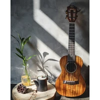 lingting 212326 inch concert ukulele ukelele koa wood topboard back side boards with gig bag and other uke aeccessaries