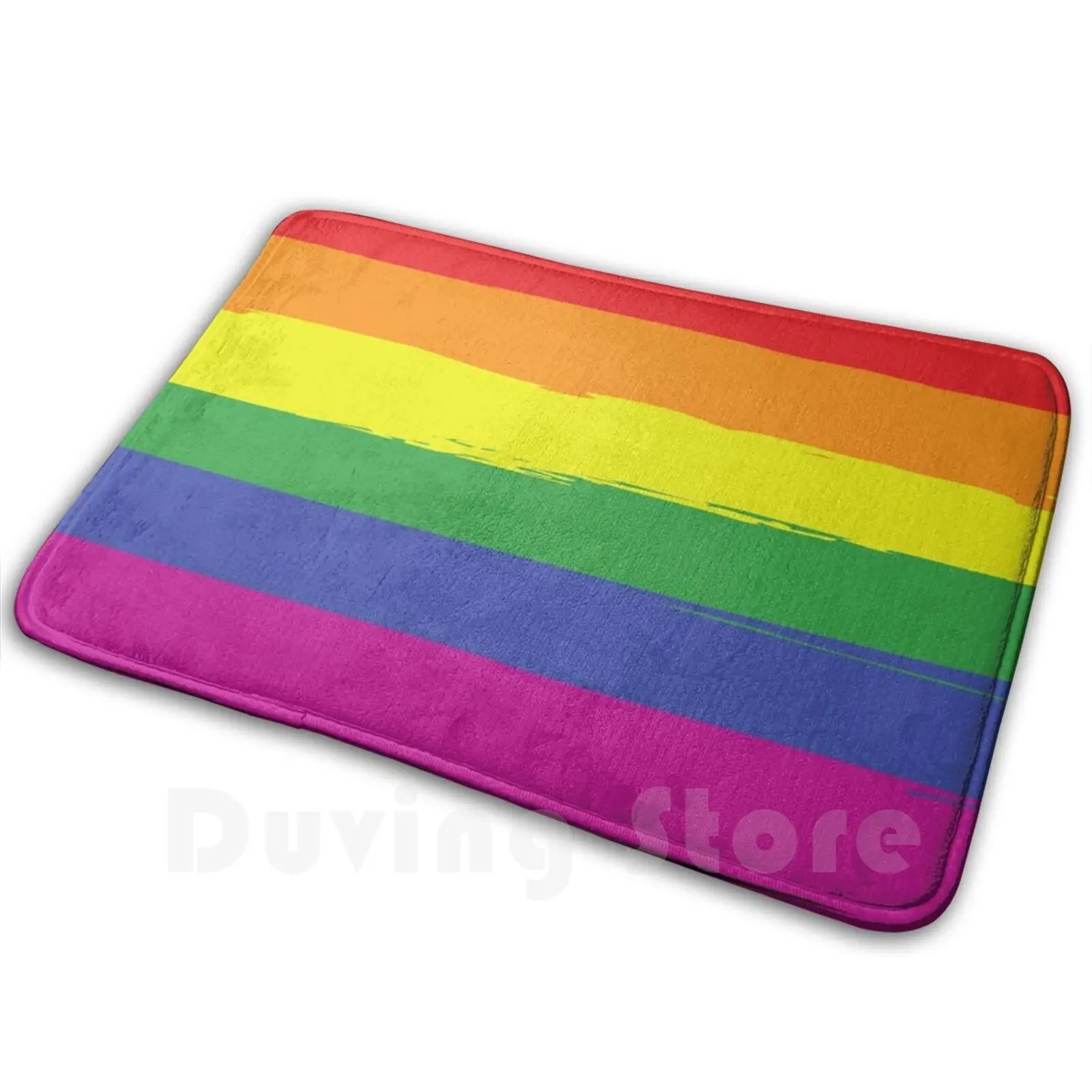 Мягкий Нескользящий Коврик Pride Flag коврик 1739 тканевый с медведем бисексуал Lbgt