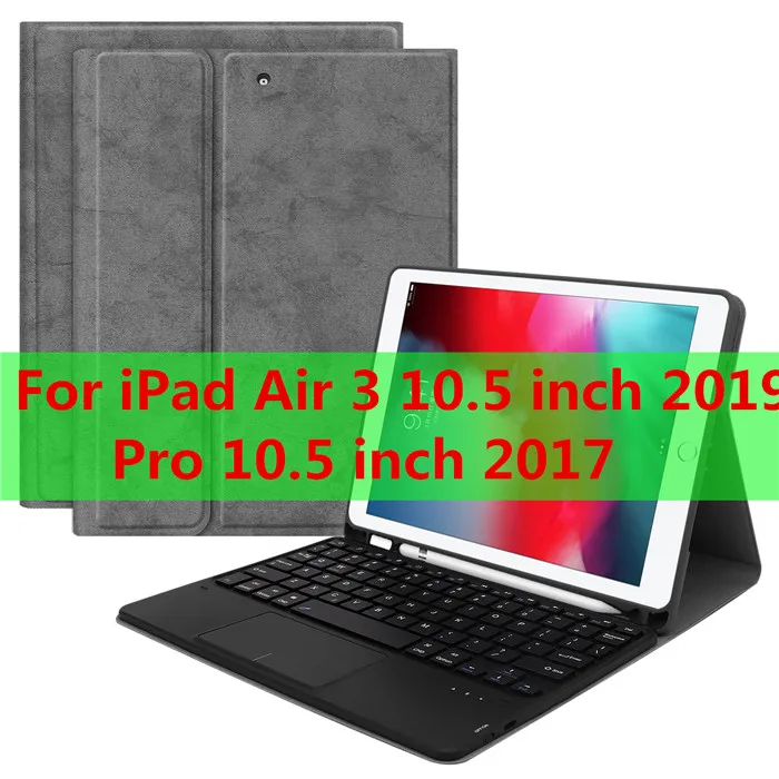 T-1058-4-gray Тачпад клавиатура чехол для iPad mini 5 7,9 6th 9,7 Pro 11 Air 3 10,5 Чехол коврик для мыши и клавиатуры для iPad 7th 10,2 клавиатура - Цвет: T-1058-4-gray