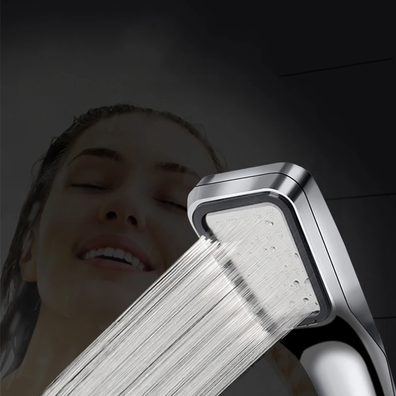 

300 Holes Square Shower Head Water Saving Nozzle High Pressure Rainfall Shower Filter Spray Bathroom Accessories Sprayer Showers