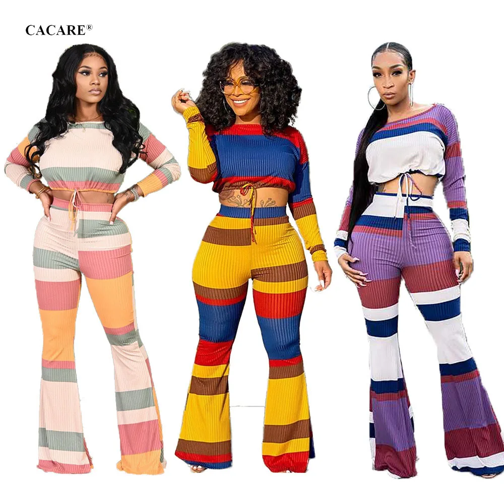 

2 Piece Pants Sets Women Two Piece Set Top and Pants Clothing Matching Sets Tracksuit Outfits F0497 Multi-Color Choices