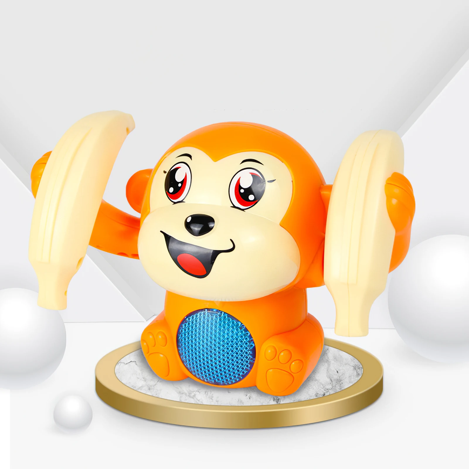 

Tumbling Monkey Voice-Activated Induction Tumbling Monkey Doll Interesting Electronic Rolling Monkey Music Light For Boys Girls