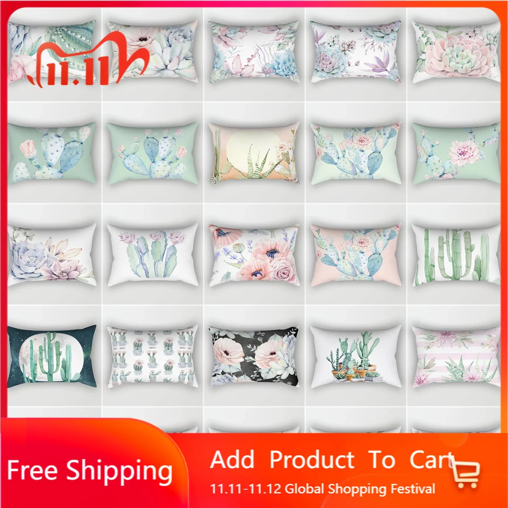 

Короткая плюшевая наволочка, наволочки для диванных подушек 400x600 мм, прямоугольная офисная наволочка, наволочка для поясницы, чехол для под...