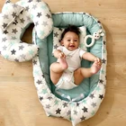 Портативная кровать-гнездо для новорожденных, хлопок, бампер, для путешествий, кровать для новорожденных