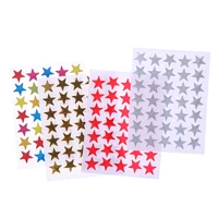 10pcs child reward flash sticker five pointed star sticker self adhesive sticker