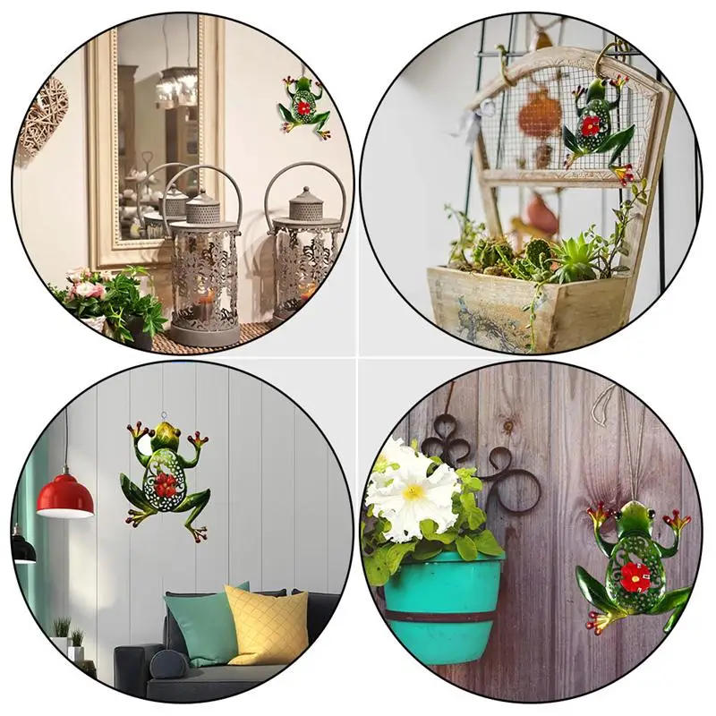 1 предмет металлический лягушки украшение сада Подвесной Настенный