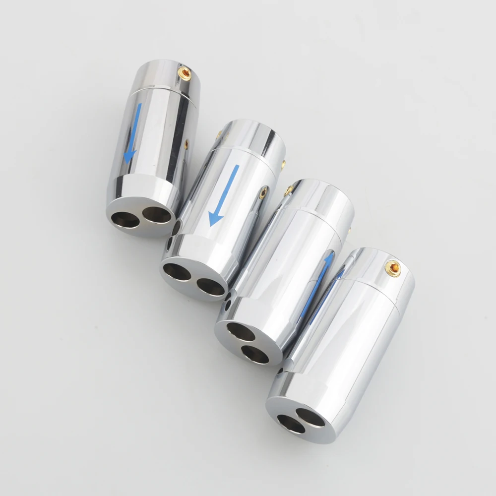 4xSilver Hi-Fi аудио Y разветвитель RCA кабель Динамик провод штаны из алюминиевого