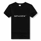 Футболка SpaceX с логотипом Space X, Мужская популярная футболка в стиле бойфренда, новая модная футболка с изображением Арона мускусного цвета