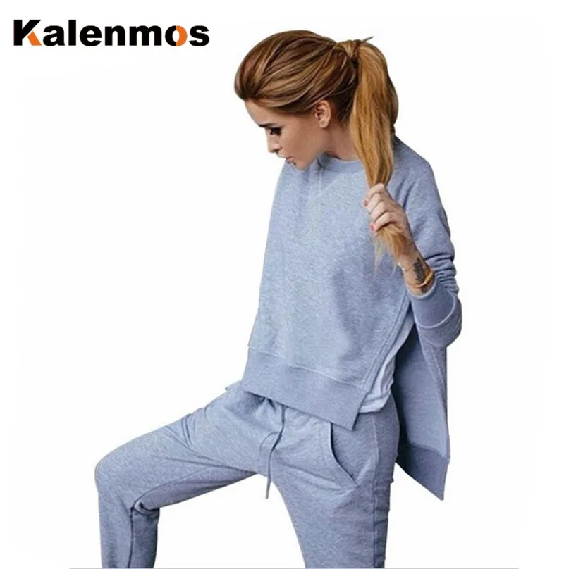 Комплект из двух предметов топ и штаны женские толстовки спортивный костюм