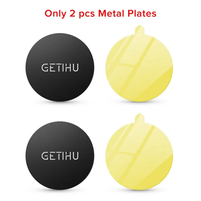 2 Pcs Plates Магнитный автомобильный держатель для телефона GETIHU с креплением на вентиляционное отверстие, поддержка gps для iPhone 11 Pro X Max, Xiaomi, Магнитная подставка для мобильного телефона в автомобиле - Цвет: 2 Pcs Plates