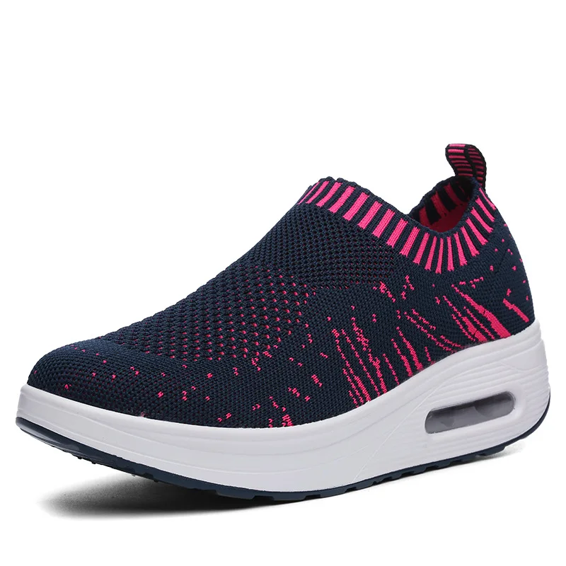 

Spring Women Sneakers Shoes Autumn Flat Slip on Platform Tenis for Women Breathable Mesh Sock Sneakers Shoes Zapatos De Mujer