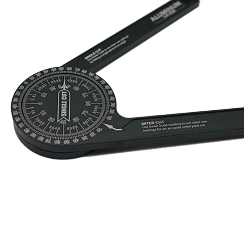 

Aluminum Saw Protractor Finder Rustproof Angle Finder Miter Gauge Goniometer 360 Degree WoodWorking Measuring Ruler