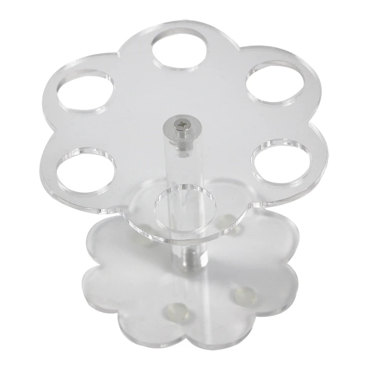 6 отверстий акриловый держатель для мороженого/1 шт прозрачный конусная стойка