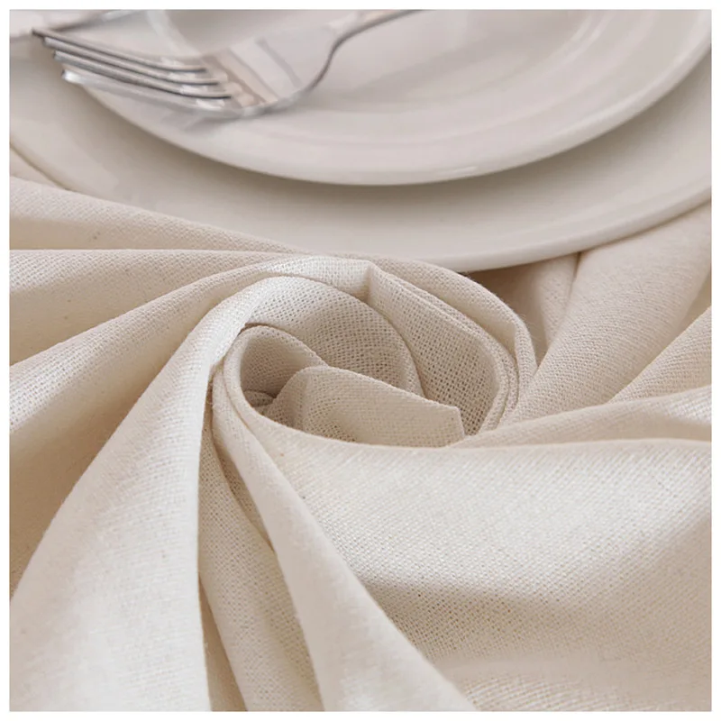 

Solid Color Tablecothes White Lace Table Cover Polyester Rectangle Table Decoration Waterproof Oilproof Table Protector