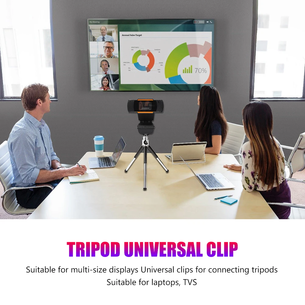 

480P Full HD Webcam with Microphone USB Driver Free Web Camera for Win 10 8 7 Webcam Microphone Computer Usb2.0-Camera