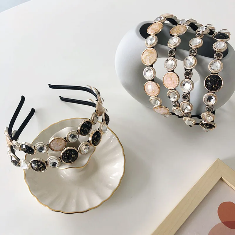 

6 Styles Simulation Pearl Hairbands Women Hair Accessories Korean Handmade Bow Flower Hoops Headband Wedding Ornaments 2021 New