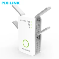 pixlink 1200mbps wireless router wifi range extender repeater signal booster 2 45ghz dual band ap wps with 4 external antennas