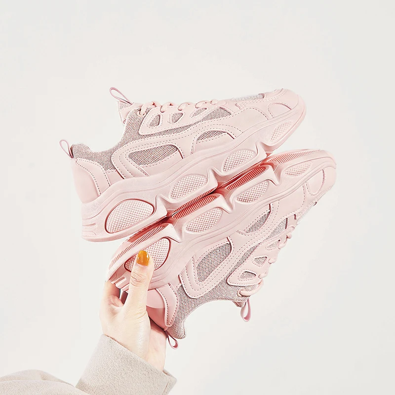 

2020 Spring and Autumn Women's Daddy Shoes Sneakers Women Soft Casual Shoes Fashion Ladies Flats Shoes Chaussures Femme Sneakers