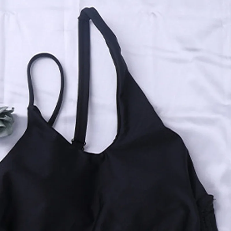 Женский слитный купальник на одно плечо в западном стиле |