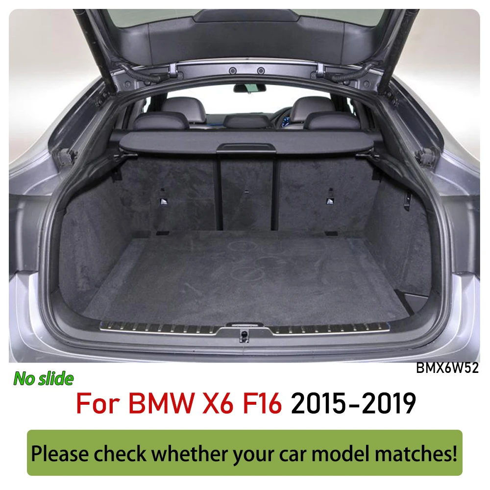 Trunk Boot Mat for BMW X6 F16 2015 2016 2017 2018 2019 Mats Leather Liner Pad Cargo Dirt Resistant Interior |