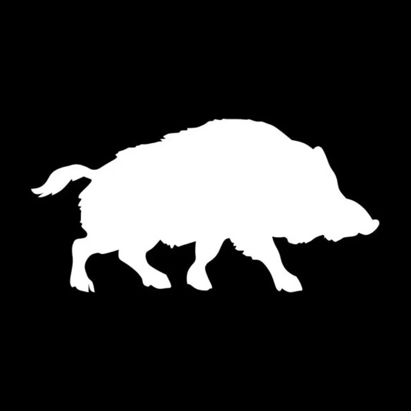 

Creative Personality Fun Car Stickers Wild Boar Vinyl Cool Car Shape Decoration Sunscreen Decal Accessories, ZWW0297,15cm*7cm