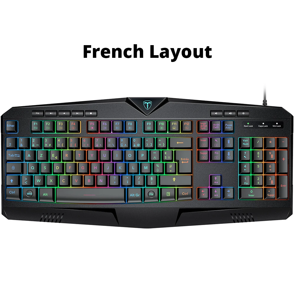 VicTsing PC232 игровая клавиатура 112 клавиш Проводная Механическая клавиатура RGB светильник с защитой от привидения английская клавиатура для портативных ПК