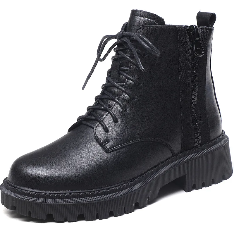 

Martin Boots British Style Women's Shoes Autumn and Winter 2021 New Thick-soled Thin and Velvet Short BootsBotas De Mujer