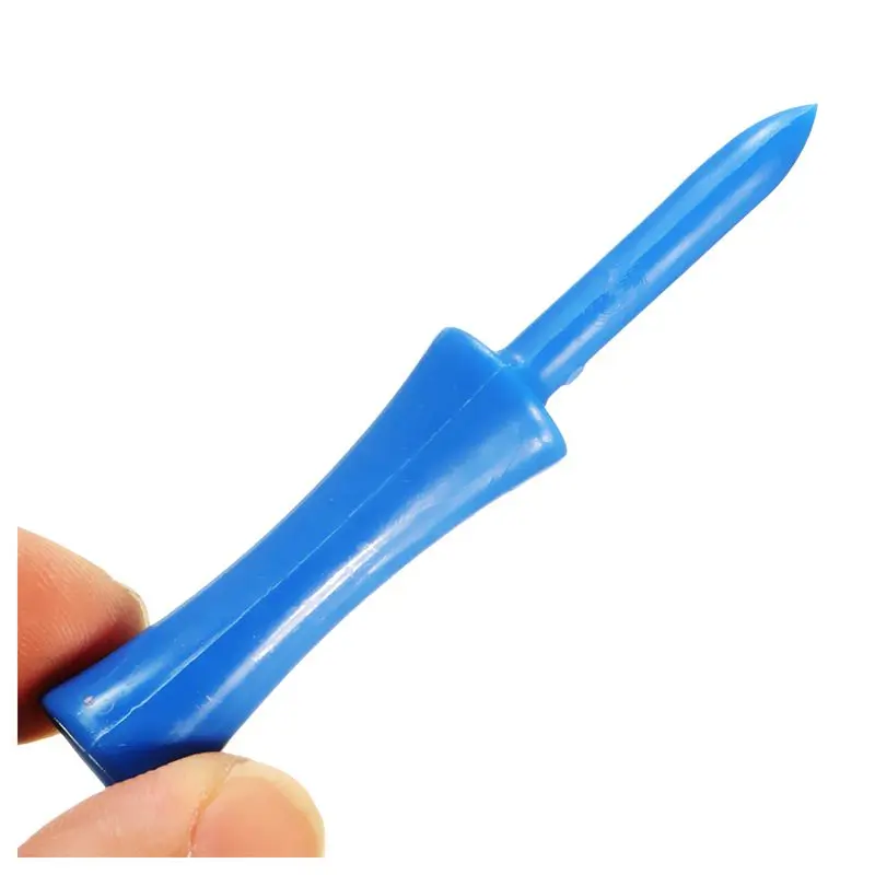 100pcs Plastic Step Down Golf Tees System Evolution Castle Tee Height 68mm Blue |