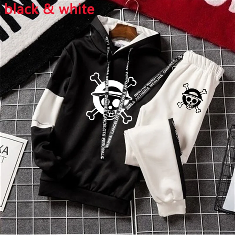 Men's Clothing Spring Autumn Hip Hop Hoodie+Pants Tracksuit 2 Piece Set Skull Casual Streewear Wholesale Clothes to Sell Outfit images - 6