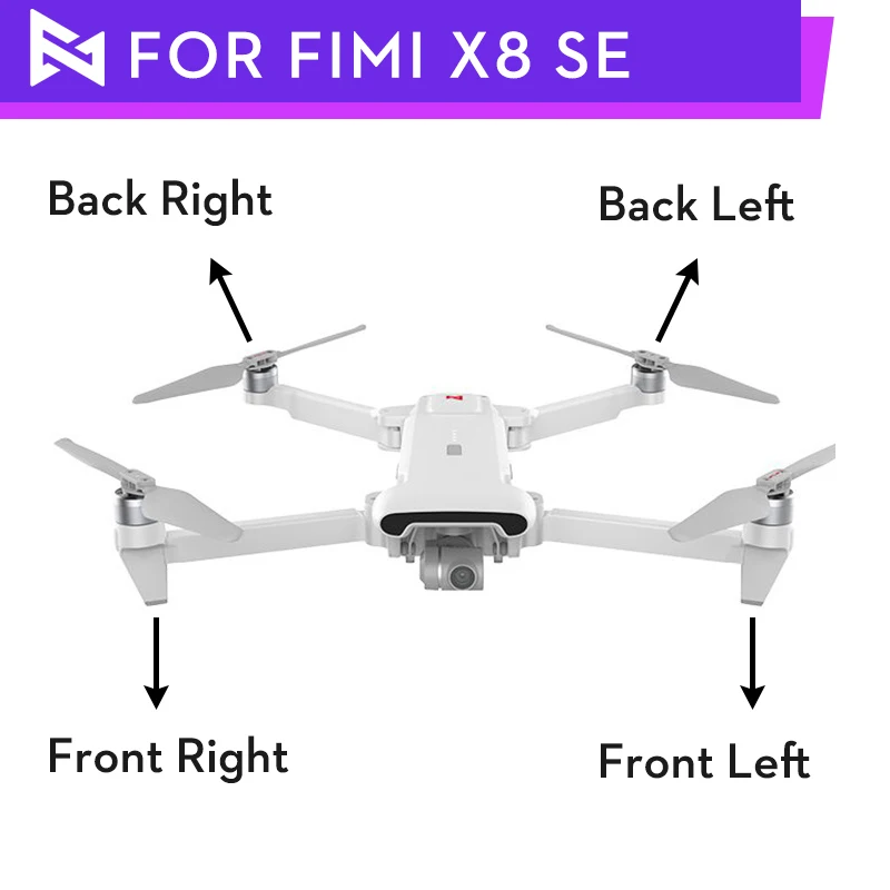 Оригинальный Дрон FIMI X8 SE с дистанционным управлением рычаг спереди сзади слева