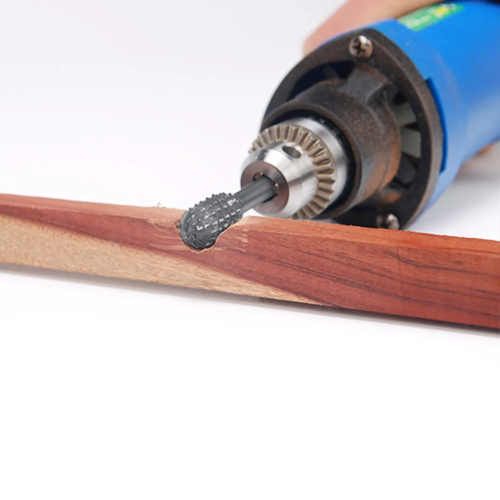 

Высококачественный хвостовик 1/8 дюйма, Фрезерный резак из карбида вольфрама, вращающийся инструмент, заусенцы, Двойные Алмазные строительн...