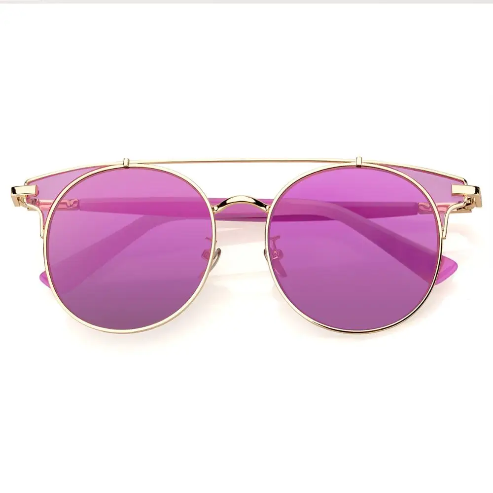 COLOSSEIN Pinglas Новые Солнцезащитные очки женские кошачьи зеркальные UV400 Защитные